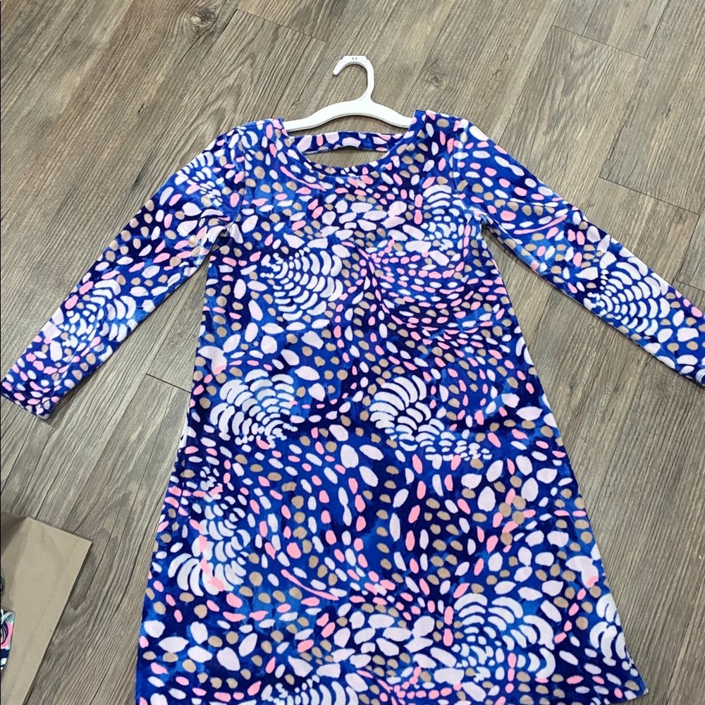 Lilly Pulitzer Blue and Pink Patterned Dress